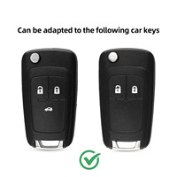 Housse de clé de voiture Kunasi Chevrolet, porte-clés en TPU, protection intégrale avec boucle et pliage pour Cruze Sonic Volt Buick