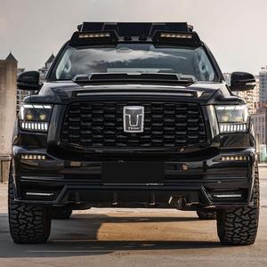 ใหม่500ถัง SUV ชุดภายนอกเต็มรูปแบบพายุเฮอริเคนสีดำสไตล์อัศวินพร้อมตะแกรงกันชนและฝากระโปรง - Product Image 1