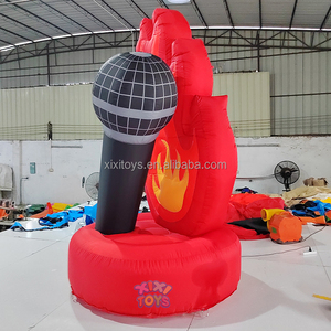 XIXI TOYS <strong>Custom</strong> Red <strong>Inflatable</strong> <strong>Microphone</strong> Flame Model Balloon for Music Concert DJ Stage Decorations Advertising <strong>Inflatables</strong> - Product Image 4