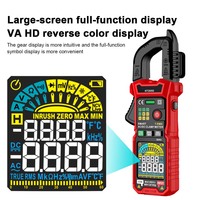 Pince ampèremétrique numérique Garlos HT205D 600AC/DC 600V, haute précision, True RMS, outil multifonction pour l'ingénierie électrique, 6000 points de lecture