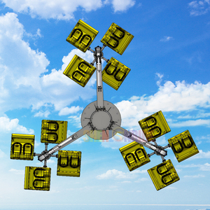 เครื่องเล่นสนุกในร่ม/กลางแจ้ง SHENLONG SLES-A Energy Storm ทำจากไฟเบอร์กลาสและโลหะ รับน้ำหนักได้ 500 กก. รองรับผู้โดยสาร 24/32/36 คนต่อรอบ - Product Image 3