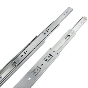 Correderas de cajón de extensión total de 3 pliegues con cierre suave y montaje inferior de 45 mm, correderas de cajón con apertura por presión - Product Image 3