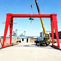 Grue portique monopoutre de 16 tonnes à commande à distance, optimisée pour la sécurité, pour entrepôt de matériaux de construction de ponts