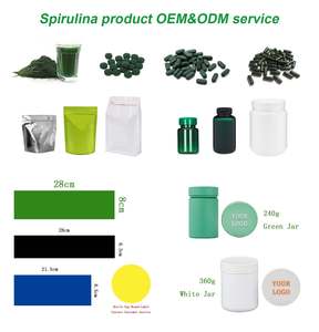 Food Grade Spirulina <span class=keywords><strong>Chlorella</strong></span> tablet Protein Vitamin organik kapsul kaya bubuk hijau botol suplemen dikemas vakum untuk - Product Image 2