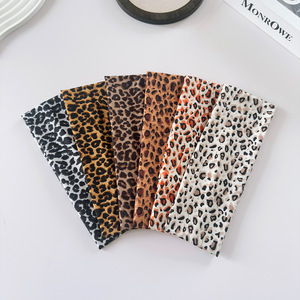 Sexy <b>leopard</b> print wide elastic <b>headband</b>, suitable for sports, fitness, yoga, makeup, retro style hair accessories - Product Image 2