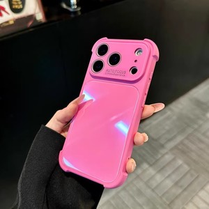 เคสโทรศัพท์แบบกระจกนิรภัยกันรอยขีดข่วนรุ่นใหม่ล่าสุด สีนีออน เงางาม สำหรับ iPhone 13 14 15 16 17 pro max  OEM ฝาหลังแบบกำหนดเองได้ - Product Image 2