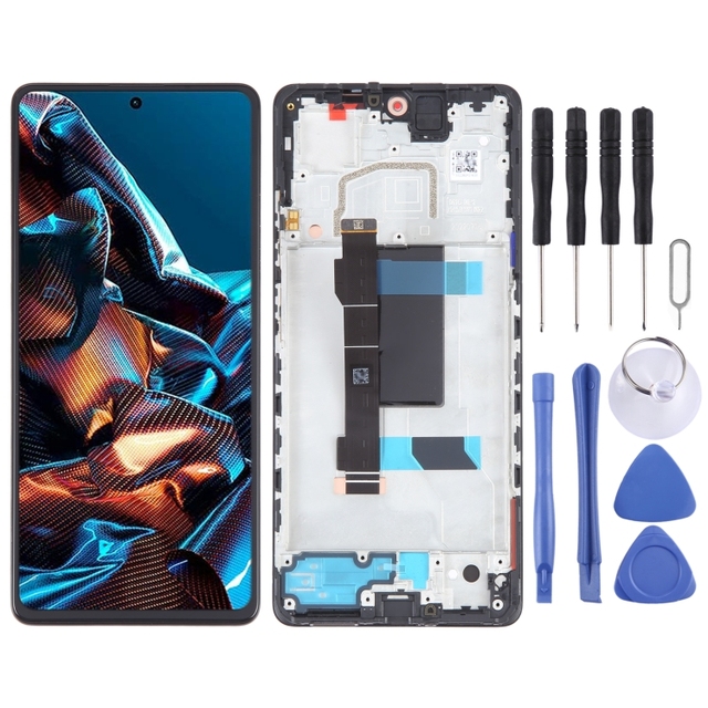 Original OLED LCD Screen with Digitizer Full Assembly for Xiaomi Poco X5 Pro LCD Screen Replacement with Frame