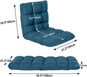 Sofá Plegable <span class=keywords><strong>sin</strong></span> Patas, Estilo Tatami, <span class=keywords><strong>Respaldo</strong></span> para Cama, Silla para Dormitorio, Sofá Individual para Ventana, Silla Plegable Pequeña - Product Image 2