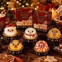 Surprise de Noël : Jouet anti-stress Squishy en TPR, modèle Fantôme d'Halloween, Pain vapeur, Bonbon au malt, à presser et à étirer, 8,5 cm, Grinch Noël