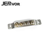 Barre de terre compacte en cuivre haute tension pour protection contre la foudre JEMvolt Mini, borne de mise à la terre pour armoire électrique