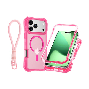 Nueva funda a prueba de golpes con cojín de aire con cordón 3 en 1 N52 funda de teléfono mate magnética fuerte para Iphone 17 Air 16 Pro Max - Product Image 1