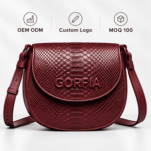 GORFIA - Bolso Bandolera Retro de Viaje para Mujer, Diseño de Cocodrilo, Elegante, a la Moda, OEM, ODM, MOQ Bajo 100 - Product Image 1