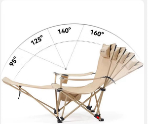 Thoải mái di động có thể gập lại kim loại Chaise phòng chờ ghế cho phòng khách ngoài trời công viên hồ bơi hoặc bãi biển để giải trí - Product Image 6