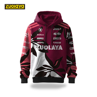 Hoodie balap motor pria poliester 100% kualitas Premium Hoodie khusus musim dingin Hoodie balap dunia