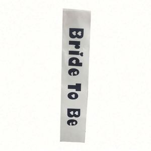 Hot Selling Custom Design Bride to Be Groom to Be Beauty Pageant Ribbon Body <b>Sash</b> - Product Image 1