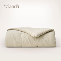 Couette et édredon personnalisables en coton biologique gaufré, respirants, doux et respectueux de la peau, pour un sommeil amélioré – Produit populaire et très vendu