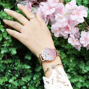 Zegarek Damski-Montre Femme, grand cadran scintillant, or Rose, livraison gratuite, nouvelle collection 2019 - Product Image 4