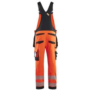 BLAKLADER - 262616485599C52 Peto con peto Hi-Vis elástico en 4 direcciones Rojo hi-vis/negro-EAN 7330509930618 ROPA DE TRABAJO DE 2017 - Product Image 2