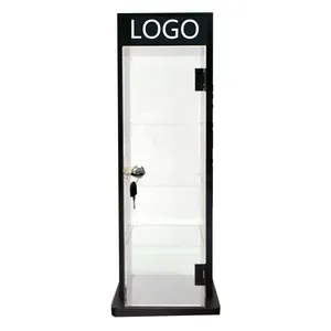 High Quality Custom Acrylic Display Stand With Door And Key