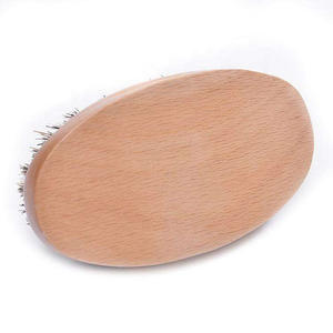 Spazzola per <span class=keywords><strong>Barba</strong></span> in Setole Naturali di Cinghiale con Manico in Legno, Strumento di Cura Maschile per Districare, Modellare e Levigare i Peli del Viso - Product Image 6