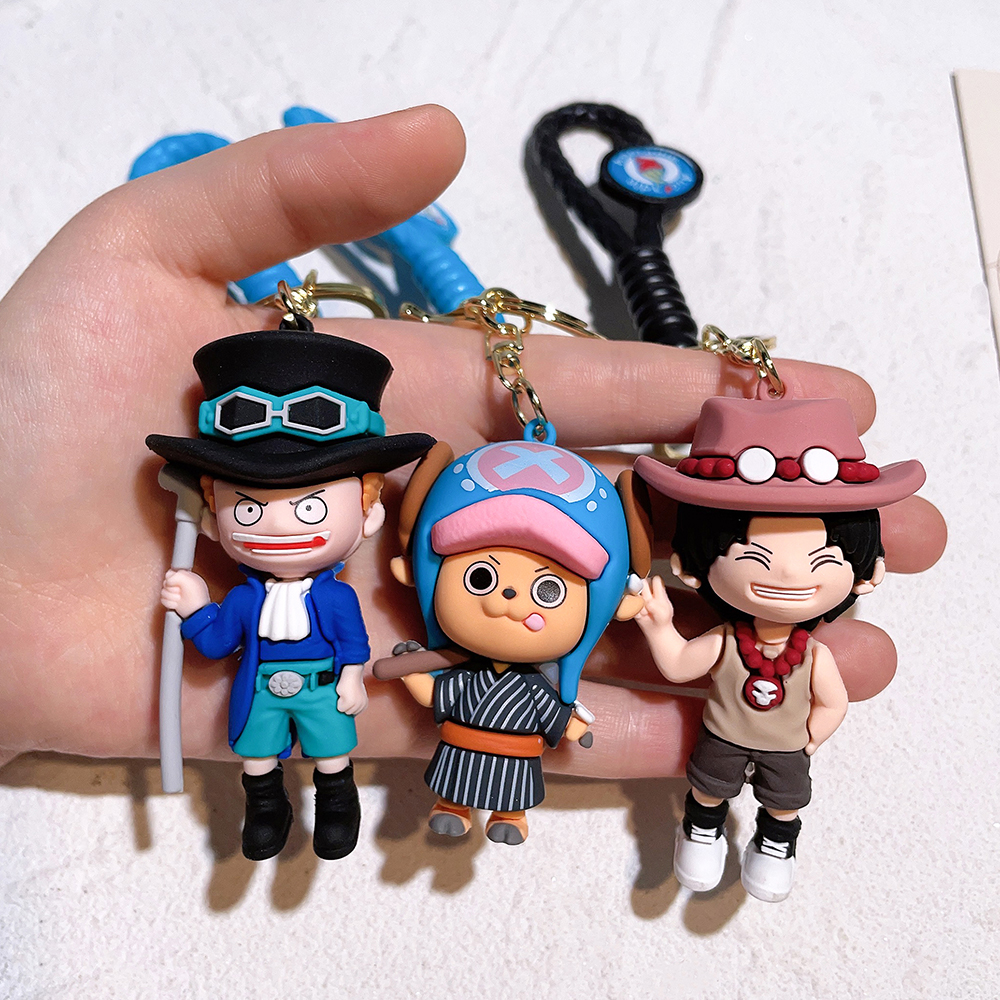 Zoro Tony Tony Chopper and Zoro Figure - Keychain Accessory