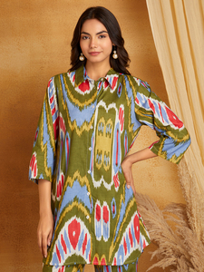 ชุดเซ็ตผ้าเรยอนวิสโคส 100% ลายพิมพ์ดอกไม้ สำหรับงานปาร์ตี้ สไตล์ชาติพันธุ์ สำหรับผู้หญิง ทุกฤดูกาล จากซัพพลายเออร์อินเดีย ผลิตจากวัสดุรีไซเคิล - Product Image 2