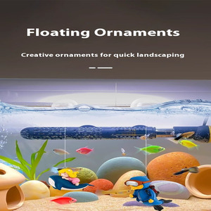 Joysing-Conjunto completo de decoración de acuario flotante, traje de hadas, Luna, gato, buzo, pecera, paisajismo, con adornos de <span class=keywords><strong>bruja</strong></span> suspendidos - Product Image 4