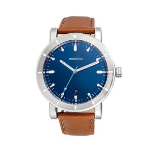 Reloj Mecánico de Acero Inoxidable con Calendario Analógico Miyota Personalizado para Hombre, Cristal de Zafiro, Logotipo Azul Profundo, Fabricante - Product Image 5