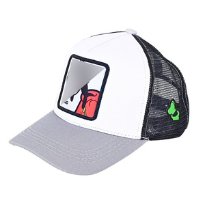 Gorra de camionero estilo americano de 6 paneles con visera ancha, diseño de pato de dibujos animados Hip-Hop Anime, ajustable, de tela de malla, transpirable y con protección solar. - Product Image 4
