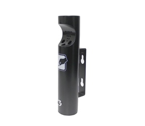 Black color stainless steel out door ashtrays with wall mounted cigarette ashtray