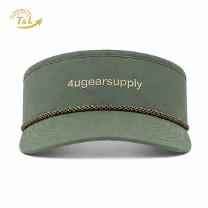 4ugear Supply Adjustable Green Visor Cap with Mesh <b>Band</b> for Outdoor Travel Summer Use Unisex Adult <b>Hat</b> 100% Cotton gorras - Product Image 2