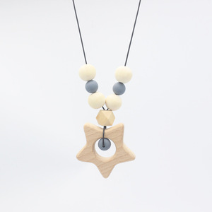 Collar <span class=keywords><strong>de</strong></span> dentición <span class=keywords><strong>de</strong></span> silicona para dentición <span class=keywords><strong>de</strong></span> bebé, mordedor sensorial, collar <span class=keywords><strong>de</strong></span> lactancia - Product Image 4