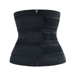 압축 여성 네오프렌 바디 셰이퍼 배꼽 밴드 슬림 땀 트리머 훈련 벨트 거들 2 벨트 허리 트레이너 코르셋 - Product Image 3