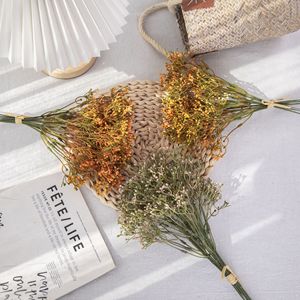 Bouquet de fleurs artificielles CallaFloral Gypsophile rose orangé clair en plastique pour décoration de mariage, style INS - Product Image 2