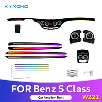 Pour Mercedes Benz Classe S W221 Voiture Lumière Ambiante 64 Couleurs Turbine Magique Sortie D'air Nouvel Intérieur LED 12V Intérieur Lumières Ambiantes