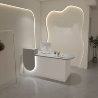 Nouveau design, comptoir de réception durable, moderne, petit bureau, comptoir de service client, comptoir de réception pour salon de beauté