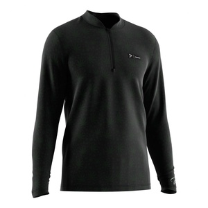 เสื้อยืดกีฬาซับลิเมชั่นแขนยาวลดราคาพิเศษ เสื้อยืดกอล์ฟเนื้อผ้าพิเศษ คอปกตั้งแบบซิปครึ่งตัว - Product Image 3