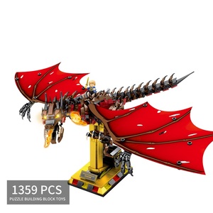 MJI blok 13003 partikel kecil <span class=keywords><strong>Smaug</strong></span> Dragon blok bangunan Set 1359PCS anak-anak koleksi pendidikan DIY MOC membangun blok mainan - Product Image 1