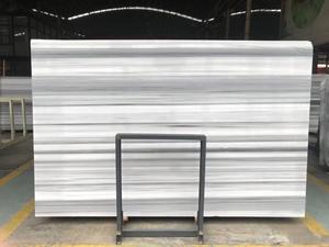 Mármol blanco pulido personalizado con venas de madera gris ecuatar <span class=keywords><strong>Marmara</strong></span> losas de mármol de cebra azulejos para piso de pared y escaleras - Product Image 5