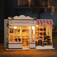 Maisonnette en bois DIY A-041 Sweet Berry Time, style rétro classique, thème baies, boutique de répliques sculptées