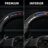 Volant en fibre de carbone personnalisé adapté à l'Audi R8, volant sport à fond plat en forme de D, remplacement OEM