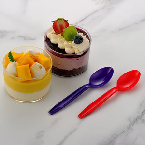 Cucchiaino monouso multicolore <span class=keywords><strong>di</strong></span> peso medio e pesante avvolti singolarmente cucchiai da tè in <span class=keywords><strong>plastica</strong></span> - Product Image 5