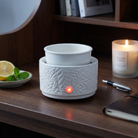 Mini chauffe-cire électrique en céramique à brancher, portable, écologique, aromathérapie pour chambre, salle de bain, voyage, sans flamme, sûr