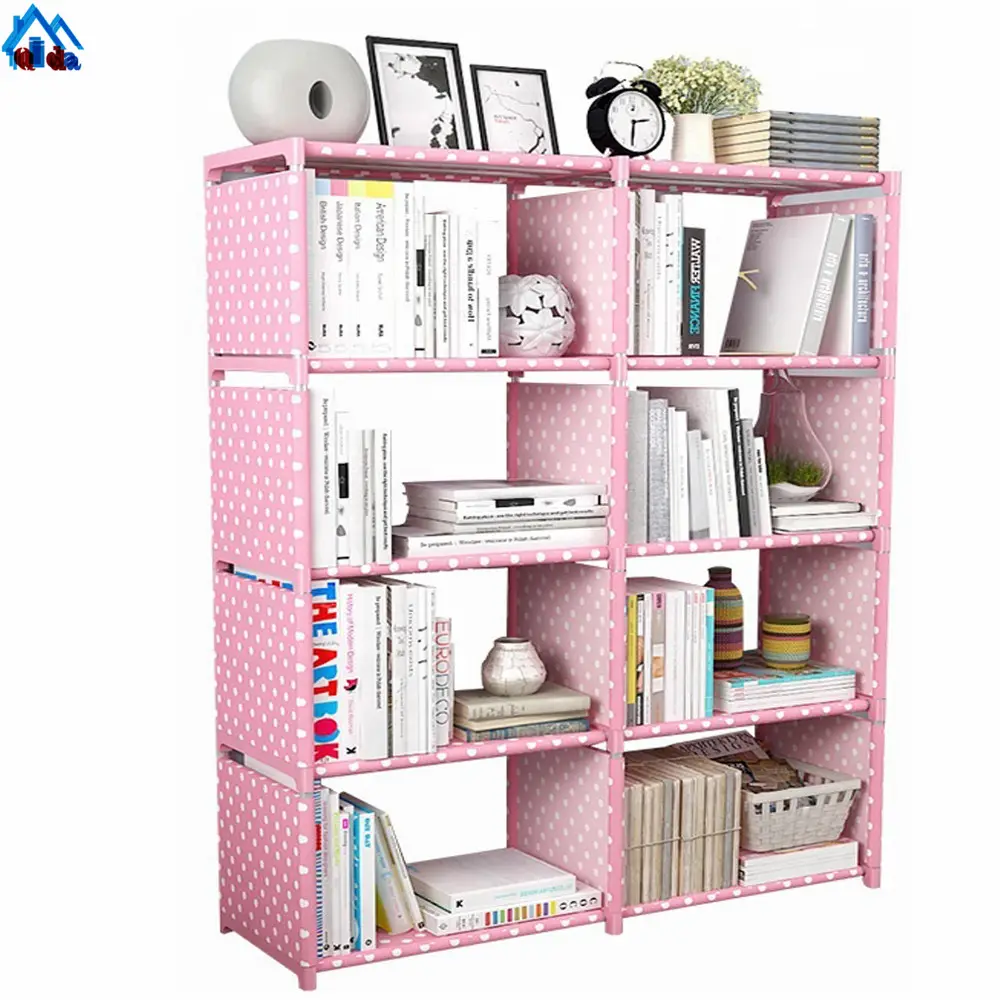 NIHAO PP Panels Easy Modern Home Book Shelf Wall Mounted Plastic Book Rack