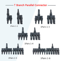 Connecteur Solaire Photovoltaïque T3 1500Vdc Étanche IP67 50A, Fiche de Panneau Solaire avec Contact en Cuivre Mâle-Femelle