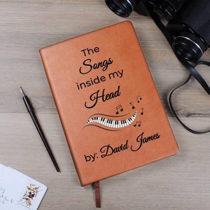 Cahier A5 <span class=keywords><strong>de</strong></span> paroles personnalisées "Songs in My Mind" | Carnet <span class=keywords><strong>de</strong></span> notes <span class=keywords><strong>de</strong></span> musique cadeau musicien - Product Image 5