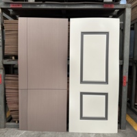Melamine Door Skin Natural Wood Veneer Molded Door Skin for Indoor Use for Hotels Hospitals Minimalist Design