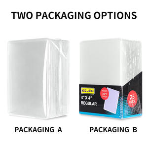 Fundas para tarjetas Cargas superiores para tarjetas, protectores de tarjetas de béisbol 3X4, tarjetero de plástico duro comercial para tarjetas de fútbol Deportivo - Product Image 2