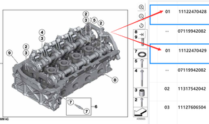 OEM:11122470429 11122470428 n13b16a xi lanh đầu lắp ráp cho BMW - Product Image 6