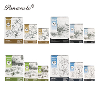 Panwenbo-carnet de croquis de dessin artistique A3 A4 A5 24 feuilles/paquet de 160gsm peinture sans acide papier à écrire bloc-notes pour enfants et adultes